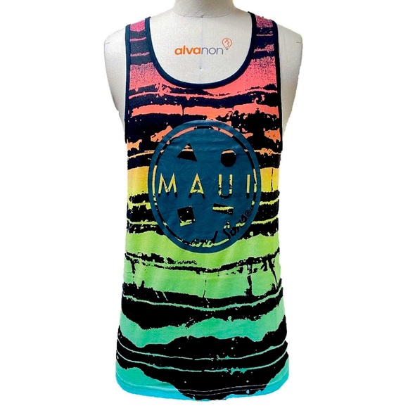 Men’s Summer Maui Tank Top Beach Boating Surf Camp - Picture 10 of 11